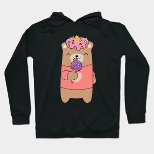 Cute and Kawaii Brown Bear T-Shirt Hoodie